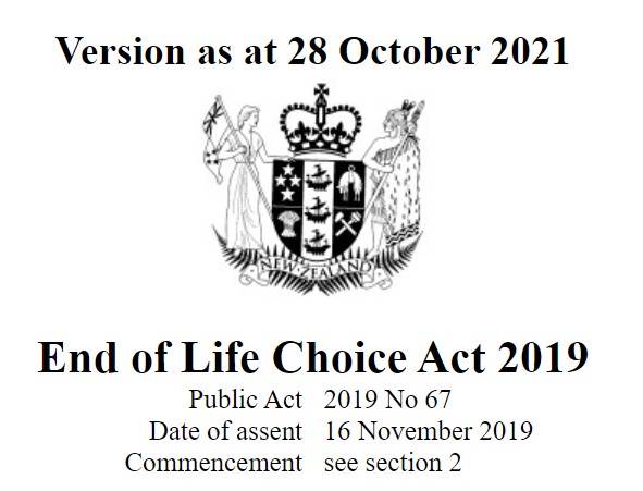 End of Life Choice Act 2019