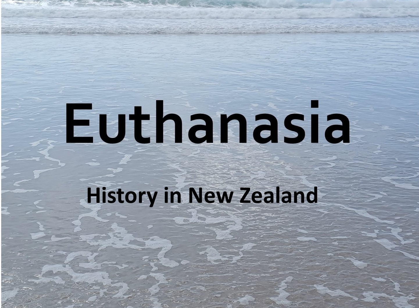 HISTORY OF THE END OF LIFE CHOICE ACT